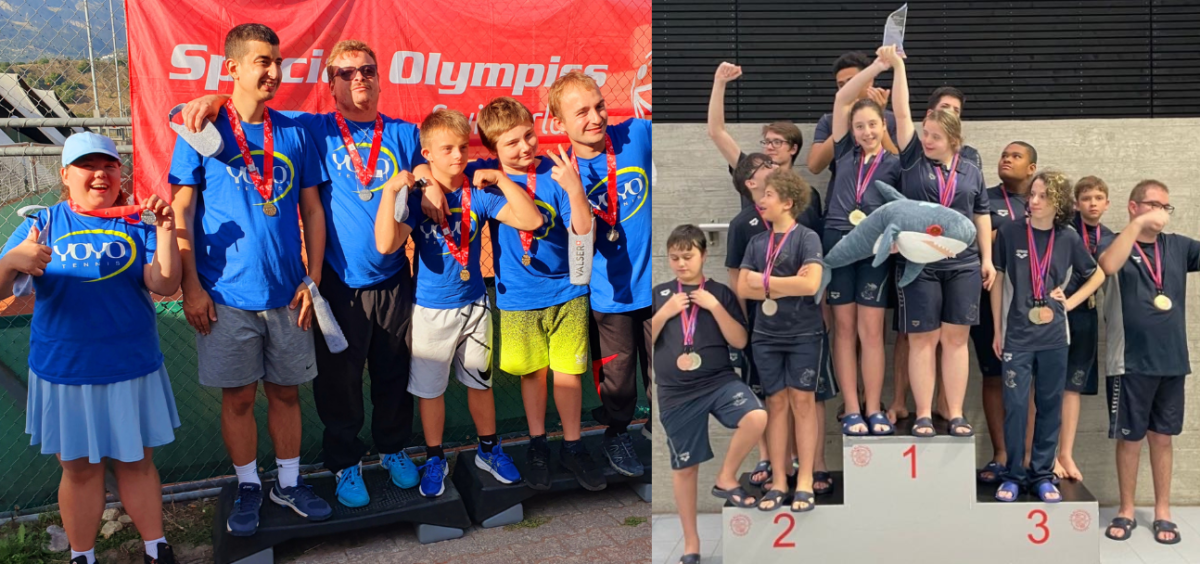 Undraziun da las victorias tar il Club da tennis Giubiasco Tennisabili e tar il team da Shark 2000